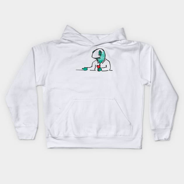 THE LOVING LIZARD Kids Hoodie by Mounstritos